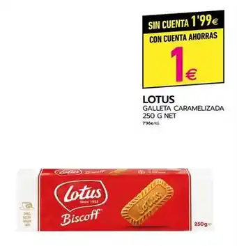 BM Supermercados Lotus - galleta caramelizada oferta