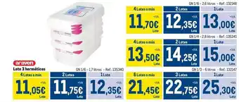 Makro Araven - lote 3 herméticos oferta