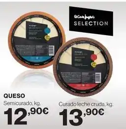 Hipercor El corte inglés - queso semicurado oferta