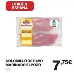 Hipercor Elpozo - solomillo de pavo marinado oferta