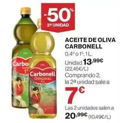 Hipercor Carbonell - aceite de oliva oferta