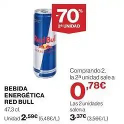 Hipercor Red bull - bebida energética oferta