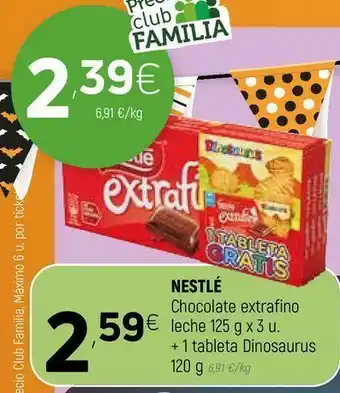 Coviran Chocolate exstrafino leche nestlé oferta