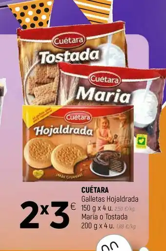 Galletas hojaldradas cuétara