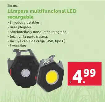 Lidl Lámpara multifuncional LED recargable oferta