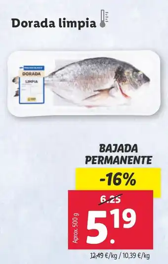 Lidl Dorada limpia oferta