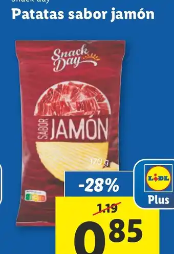 Lidl Patatas sabor jamón oferta