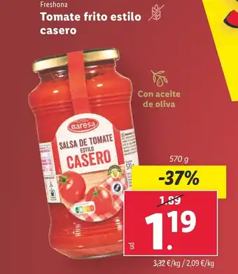 Lidl Tomate frito estilo casero oferta