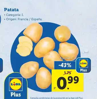 Lidl Patata oferta