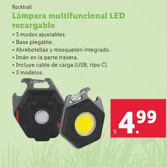 Lidl Lámpara multifuncional LED recargable oferta