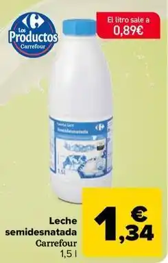 Carrefour Carrefour - leche semidesnatada oferta