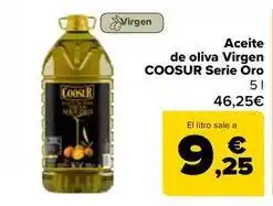 Carrefour Coosur - aceite de oliva virgen serie oro oferta