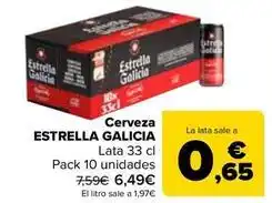 Carrefour Estrella galicia - cerveza oferta