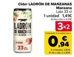 Carrefour Ladrón de manzanas - cider oferta