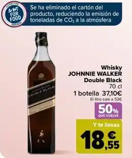 Carrefour Johnnie walker - whisky double black oferta