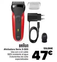 Carrefour Braun - afeitadora serie 3-300 oferta