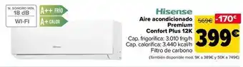 Carrefour Hisense - aire acondicionado premium confort plus 12k oferta