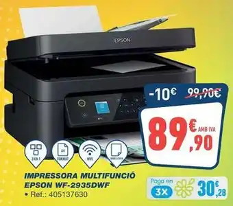 Bureau Vallée Epson - impressora multifuncio wf-2935dwf oferta