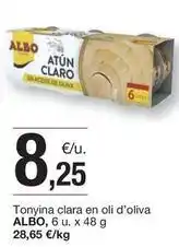 BonpreuEsclat Albo - tonyina clara en oli d'oliva oferta