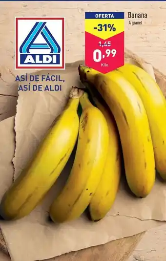 ALDI Banana oferta