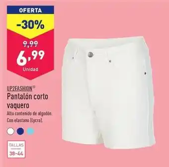 ALDI Up2fashion - pantalon corto vaquero oferta