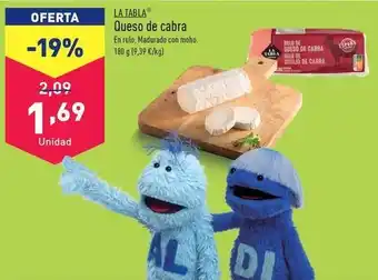 ALDI La tabla - queso de cabra oferta