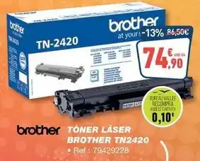 Bureau Vallée Brother - toner laser tn2420 oferta