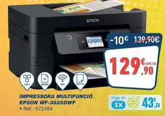 Bureau Vallée Epson - impressora multifuncio wf-3825dwf oferta