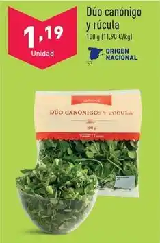 ALDI Dúo canónigo y rúcula oferta