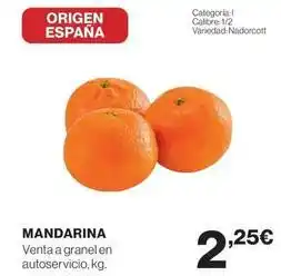 El Corte Inglés Mandarina oferta