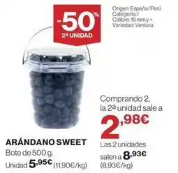 El Corte Inglés Arandano sweet oferta
