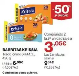 El Corte Inglés Krissia - barritas oferta