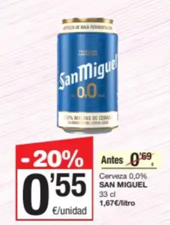 SPAR Fragadis Cerveza 0,0% SAN MIGUEL oferta