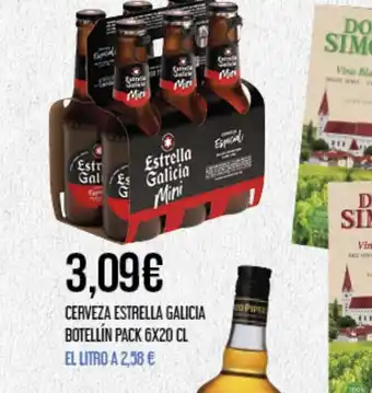 Claudio CERVEZA ESTRELLA GALICIA BOTELLÍN PACK 6X20 CL oferta