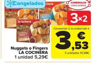 Carrefour Market Nuggets o Fingers LA COCINERA oferta