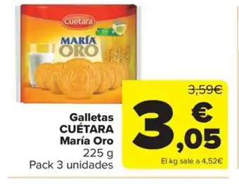 Carrefour Market Galletas CUÉTARA María Oro oferta