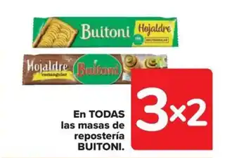 Carrefour Market En TODAS las masas de repostería BUITONI. oferta