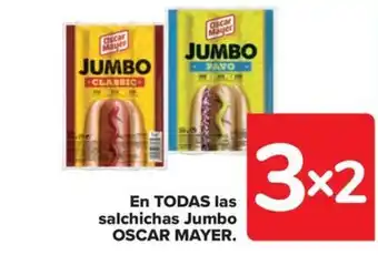 Carrefour Market En TODAS las salchichas Jumbo OSCAR MAYER. oferta