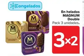 Carrefour Market En helados MAGNUM Double oferta