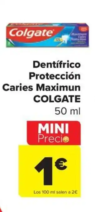 Carrefour Market Dentifrico Protección Caries Maximun COLGATE oferta