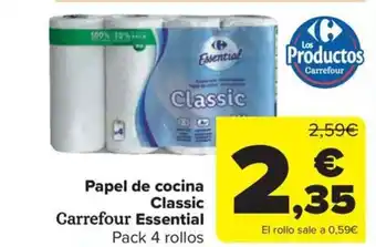 Carrefour Market Papel de cocina Classic Carrefour Essential oferta