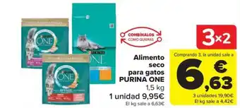 Carrefour Market Alimento seco para gatos PURINA ONE oferta