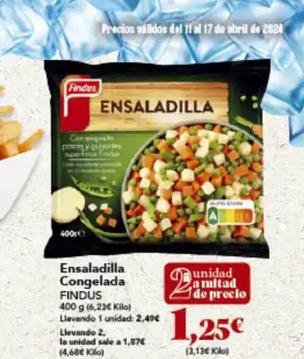 Gadis Ensaladilla Congelada FINDUS oferta