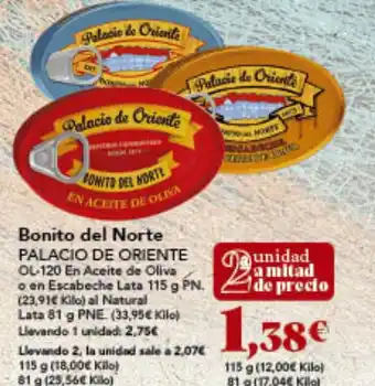 Gadis Bonito del Norte PALACIO DE ORIENTE oferta