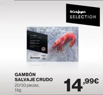 Hipercor GAMBÓN SALVAJE CRUDO oferta