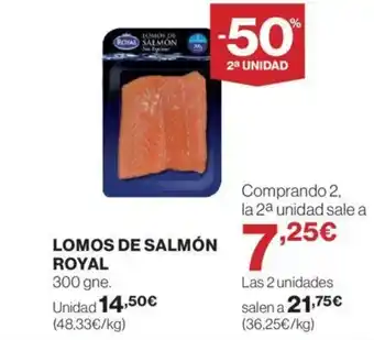 Hipercor LOMOS DE SALMÓN ROYAL oferta