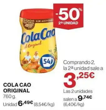 Hipercor COLA CAO ORIGINAL oferta