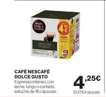 Hipercor CAFÉ NESCAFÉ DOLCE GUSTO oferta