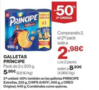 Hipercor GALLETAS PRÍNCIPE oferta
