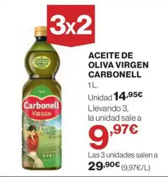 Hipercor ACEITE DE OLIVA VIRGEN CARBONELL oferta